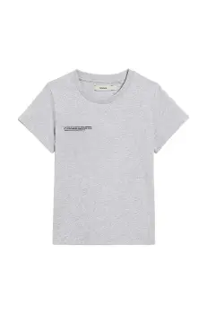 Pangaia tricou KIDS' 365 MIDWEIGHT T-SHIRT culoarea gri, cu imprimeu, 10000430 imagine