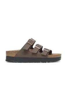 Pantofi Birkenstock Florida III Flex Platform Vegan Birkenstock x Papillio femei, culoarea maro, cu platforma, 1029741 imagine