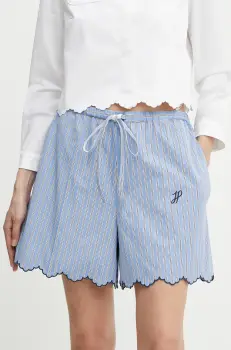 Patou pantaloni scurti din bumbac cu imprimeu, high waist, TR0460190 imagine