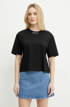 Patou tricou din bumbac femei, culoarea negru, JE1359999 imagine