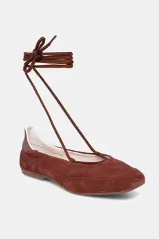 Patrizia Pepe balerini din piele intoarsa imagine