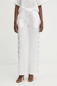 Patrizia Pepe pantaloni de dama din bumbac imagine