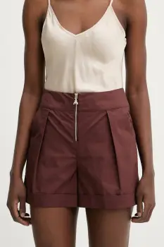 Patrizia Pepe Pantaloni scurti femei din bumbac imagine