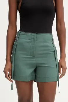 Patrizia Pepe Pantaloni scurti pentru femei, cu amestec de in imagine