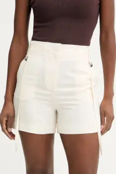 Patrizia Pepe Pantaloni scurti pentru femei, cu amestec de in imagine