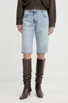 Patrizia Pepe pantaloni scurti pentru femei, din denim imagine