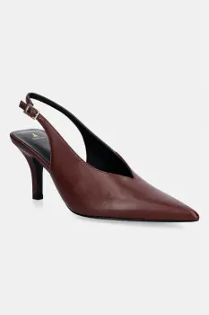Patrizia Pepe pantofi cu toc stiletto din piele imagine