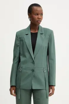 Patrizia Pepe sacou cu un singur rand de nasturi pentru femei, cu vascoza imagine