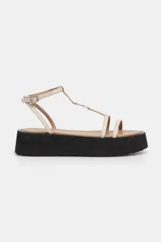 Patrizia Pepe sandale cu platforma pentru femei, din piele imagine