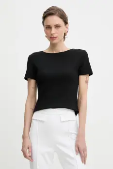 Patrizia Pepe tricou pentru femei, din bumbac cu elastan imagine