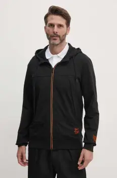 Paul&Shark bluza barbati, culoarea negru, cu gluga, cu imprimeu, 14311852 imagine