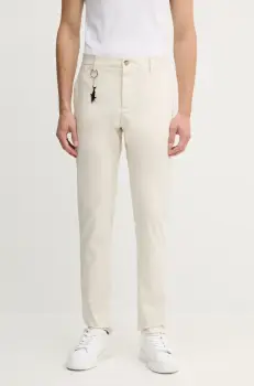 Paul&Shark pantaloni barbati, culoarea bej, drept, 25414016 imagine