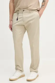 Paul&Shark pantaloni barbati, culoarea bej, mulata, C0P4011 imagine