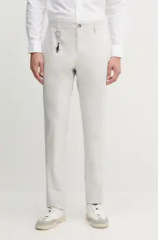 Paul&Shark pantaloni barbati, culoarea gri, drept, 25414016 imagine