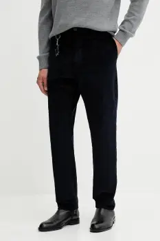 Paul&Shark pantaloni de catifea cord culoarea bej, drept, 14314020 imagine