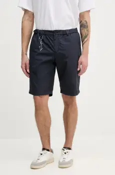 Paul&Shark pantaloni scurti din bumbac barbati, culoarea bleumarin, 25414026 imagine