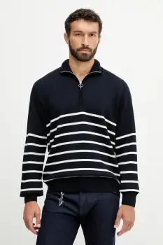 Paul&Shark pulover de lana light, cu guler, 15311142 imagine