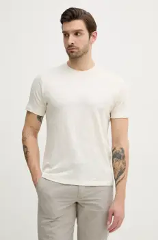 Paul&Shark tricou de in barbati, culoarea bej, neted, 25411020 imagine