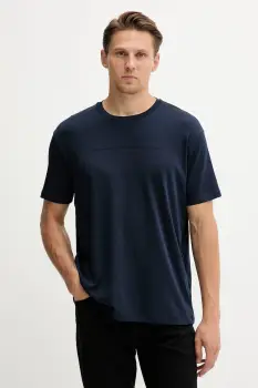 Paul&Shark tricou din bumbac Knitwear culoarea albastru marin, neted, 15311636 imagine