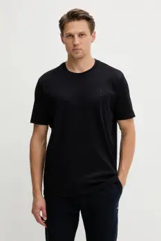 Paul&Shark tricou din bumbac Knitwear culoarea bleumarin, uni, 15311638 imagine