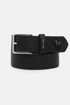 Paul Smith curea de piele culoarea negru, M1A-8111-PMUZEB imagine