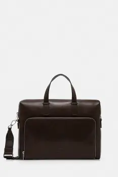 Paul Smith geanta pentru laptop din piele culoarea maro, M1A-8082-PSOFTL imagine