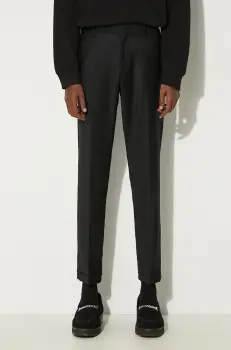Paul Smith pantaloni de lana culoarea negru, cu fason chinos, M1R-150M-N00109 imagine