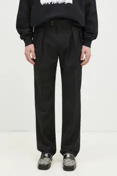 Paul Smith pantaloni de lana culoarea negru, drept, M1R-409Z-P00002 imagine