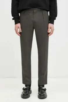 Paul Smith pantaloni de lana culoarea verde, cu fason chinos, M1R-056Z-P02569 imagine