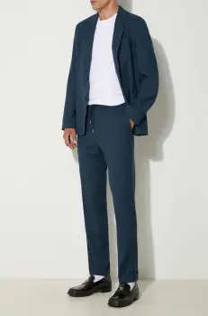 Paul Smith pantaloni de lana culoarea verde, cu fason chinos, M1R-921T-G00001 imagine