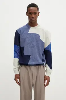 Paul Smith pulover de bumbac culoarea bleumarin, M1R-266Z-P02684 imagine