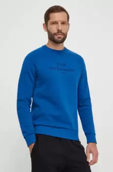 Peak Performance bluza barbati, culoarea albastru marin, cu gluga, neted imagine