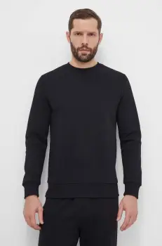 Peak Performance bluza barbati, culoarea negru, neted imagine