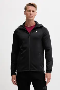 Peak Performance bluza Rider culoarea negru, cu gluga, cu imprimeu, G80573 imagine