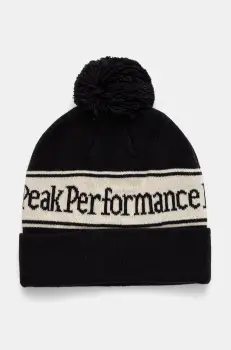 Peak Performance caciula culoarea negru, din tricot gros imagine