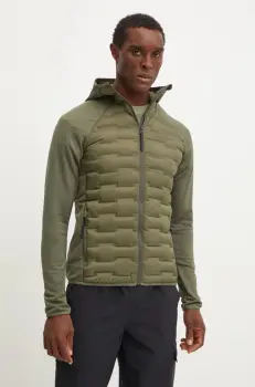 Peak Performance geaca barbati, culoarea verde, de tranzitie imagine