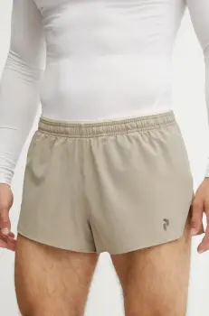 Peak Performance pantaloni scurti sport Trail culoarea bej, G80239 imagine