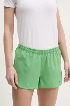 Peak Performance pantaloni scurti sport Trail Light culoarea verde, uni, high waist, G80231 imagine