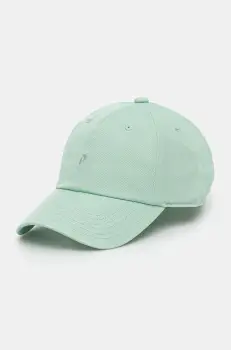 Peak Performance sapca de baseball din bumbac culoarea verde, neted imagine
