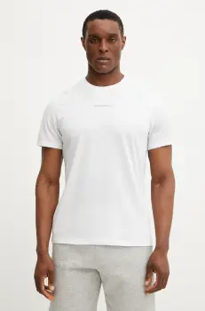 Peak Performance tricou barbati, culoarea alb, cu imprimeu imagine