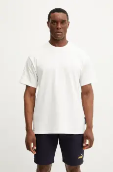 Peak Performance tricou din bumbac barbati, culoarea alb, uni, G80325 imagine