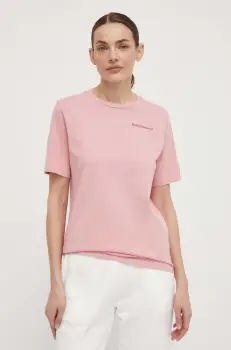 Peak Performance tricou din bumbac femei, culoarea roz imagine
