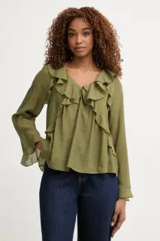 Pedro del Hierro bluza cu volane pentru femei, din vascoza imagine