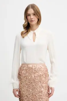 Pedro del Hierro bluza culoarea bej, uni, 6632027 imagine