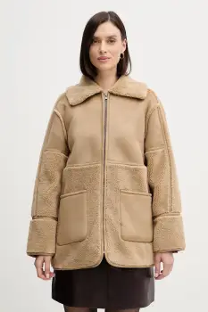 Pedro del Hierro geaca culoarea verde, de tranzitie, oversize, 7522244 imagine