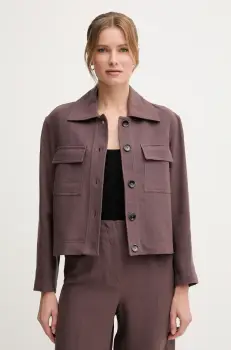 Pedro del Hierro geaca din amestec de in culoarea maro, de tranzitie, 6759177 imagine