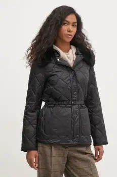 Pedro del Hierro geaca femei, culoarea negru, de tranzitie, 8578550 imagine