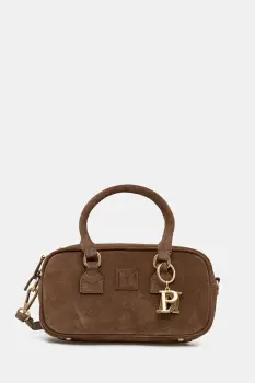 Pedro del Hierro geanta de mana din piele intoarsa culoarea maro, 1112596 imagine