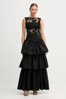 Pedro del Hierro rochie culoarea negru, midi, evazati imagine