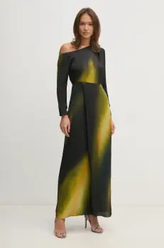 Pedro del Hierro rochie culoarea verde, maxi, evazati, 3818456 imagine